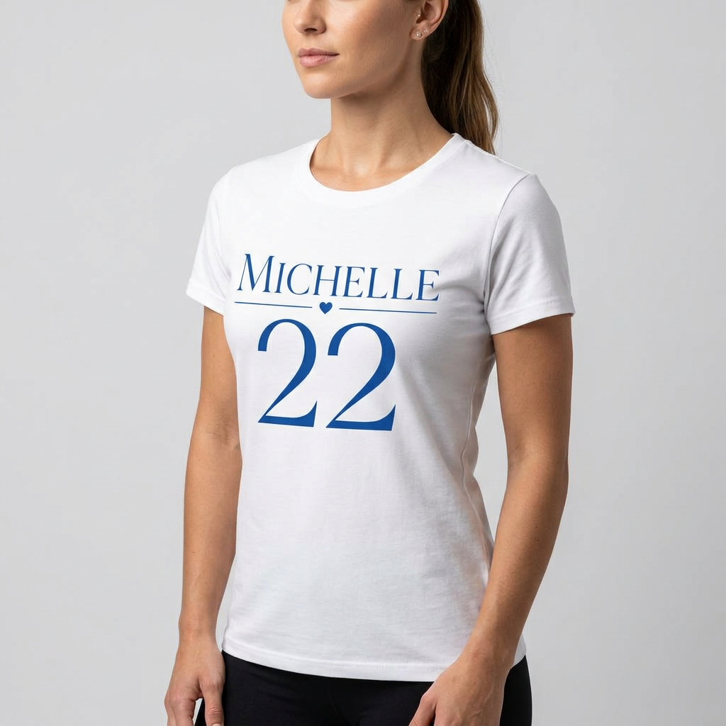 Camiseta Michelle 22 Branca Branca - foto 2
