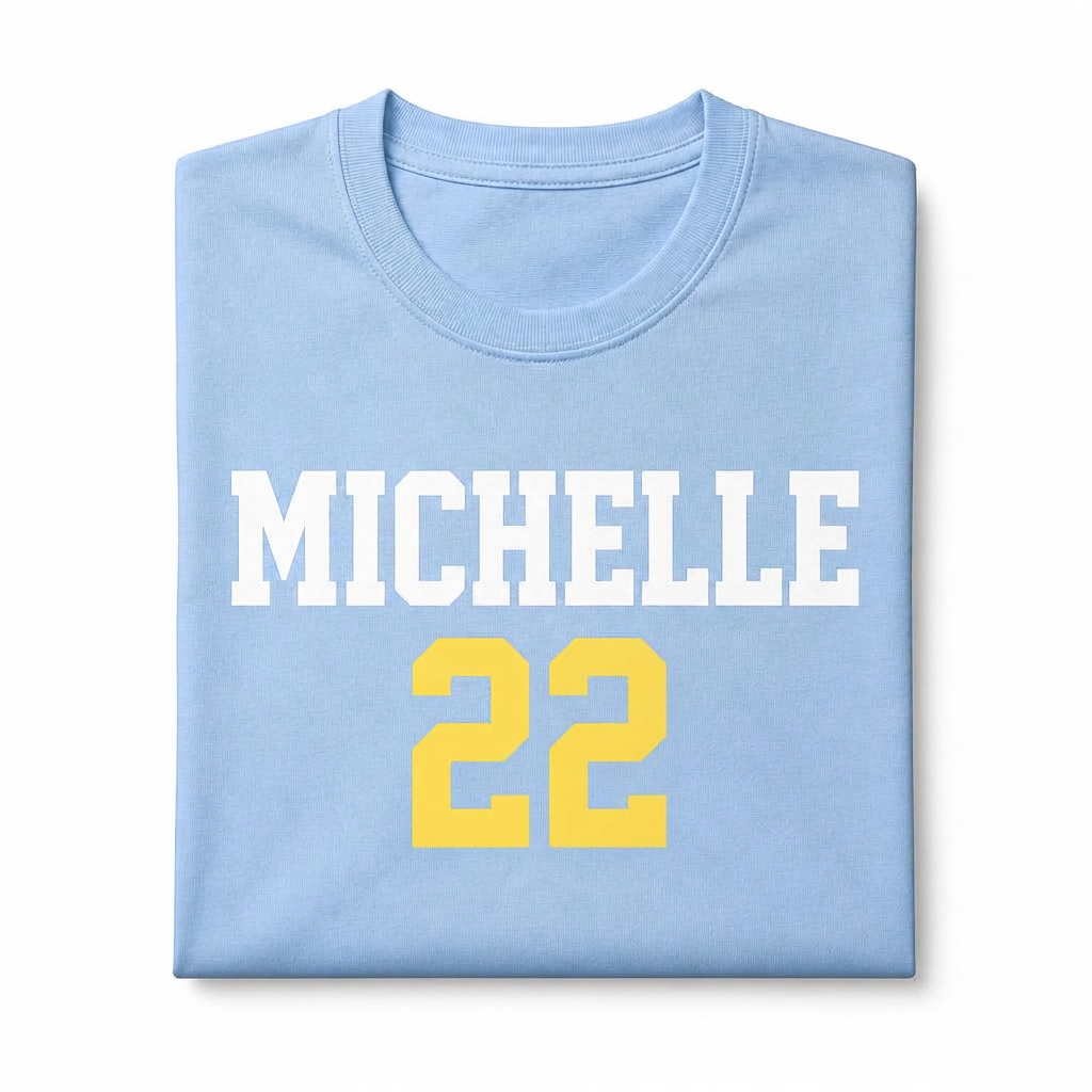 Camiseta Michelle Bolsonaro 26 Azul claro
