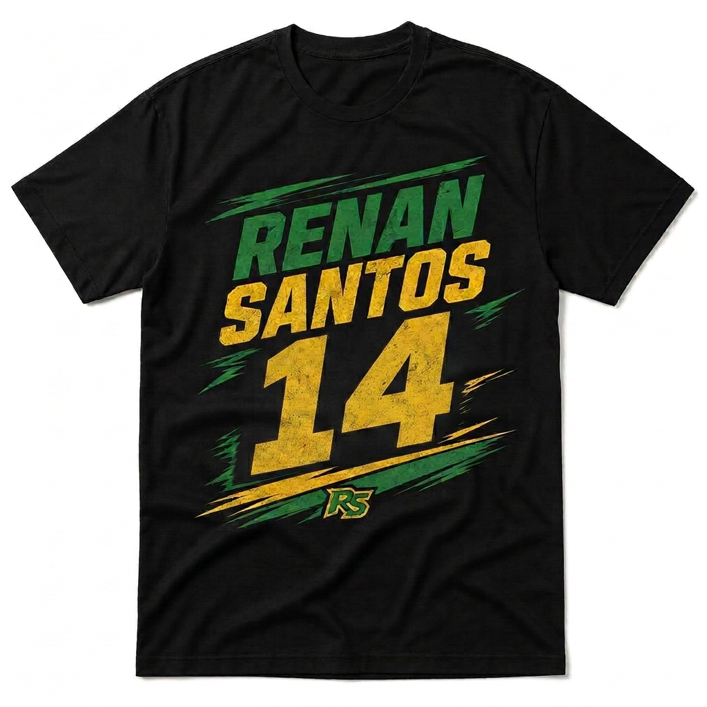 Camiseta Renan Santos 14 Preta - foto 2