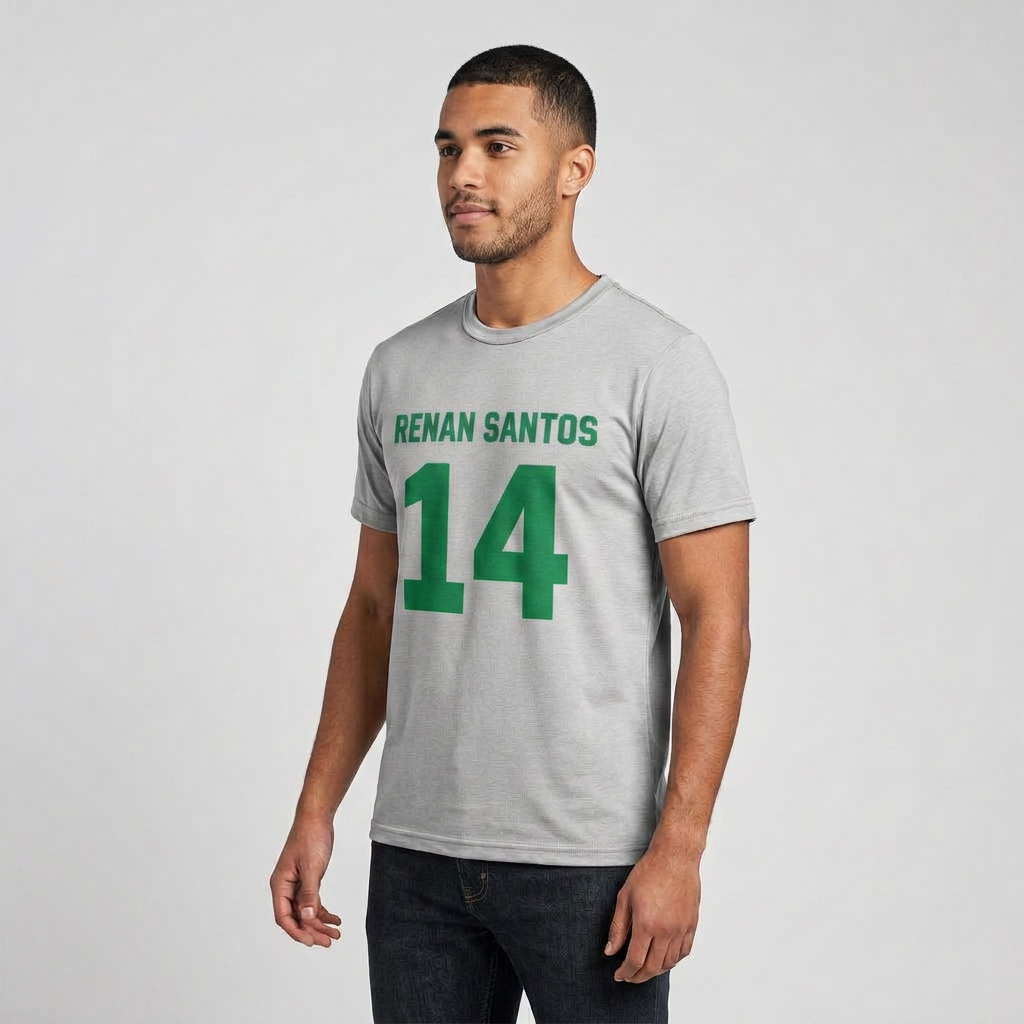 Camiseta Renan Santos 14 Mescla Cinza mescla - foto 2