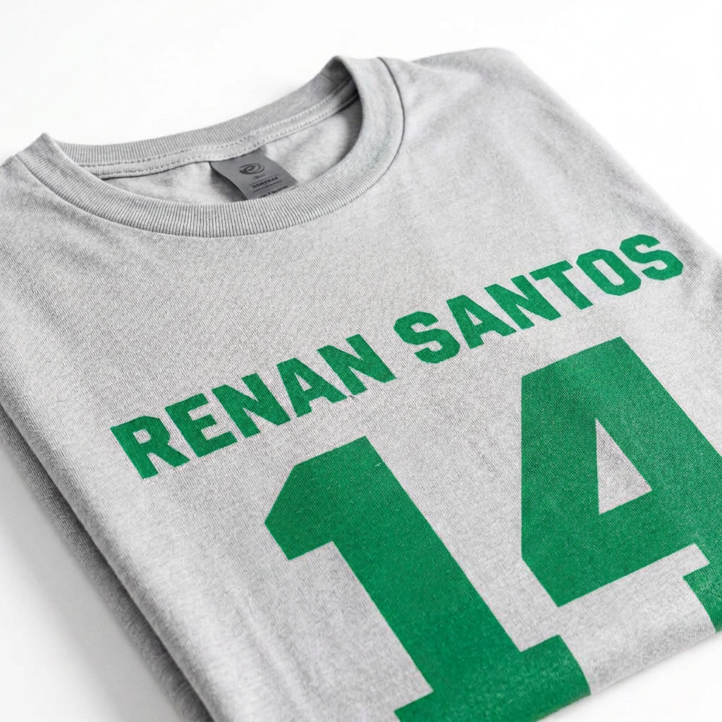 Camiseta Renan Santos 14 Mescla Cinza mescla - foto 3
