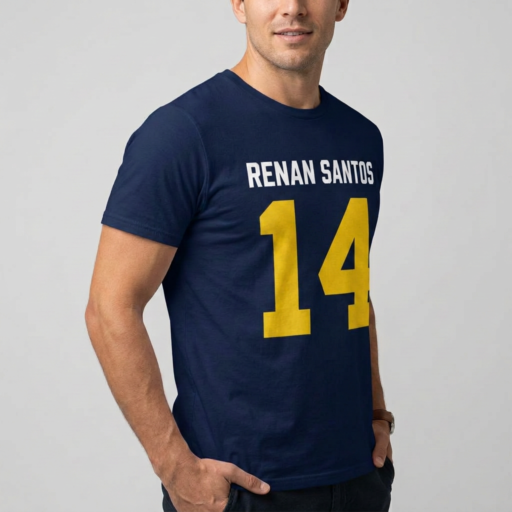 Camiseta Renan Santos 14 Marinho Azul marinho - foto 2
