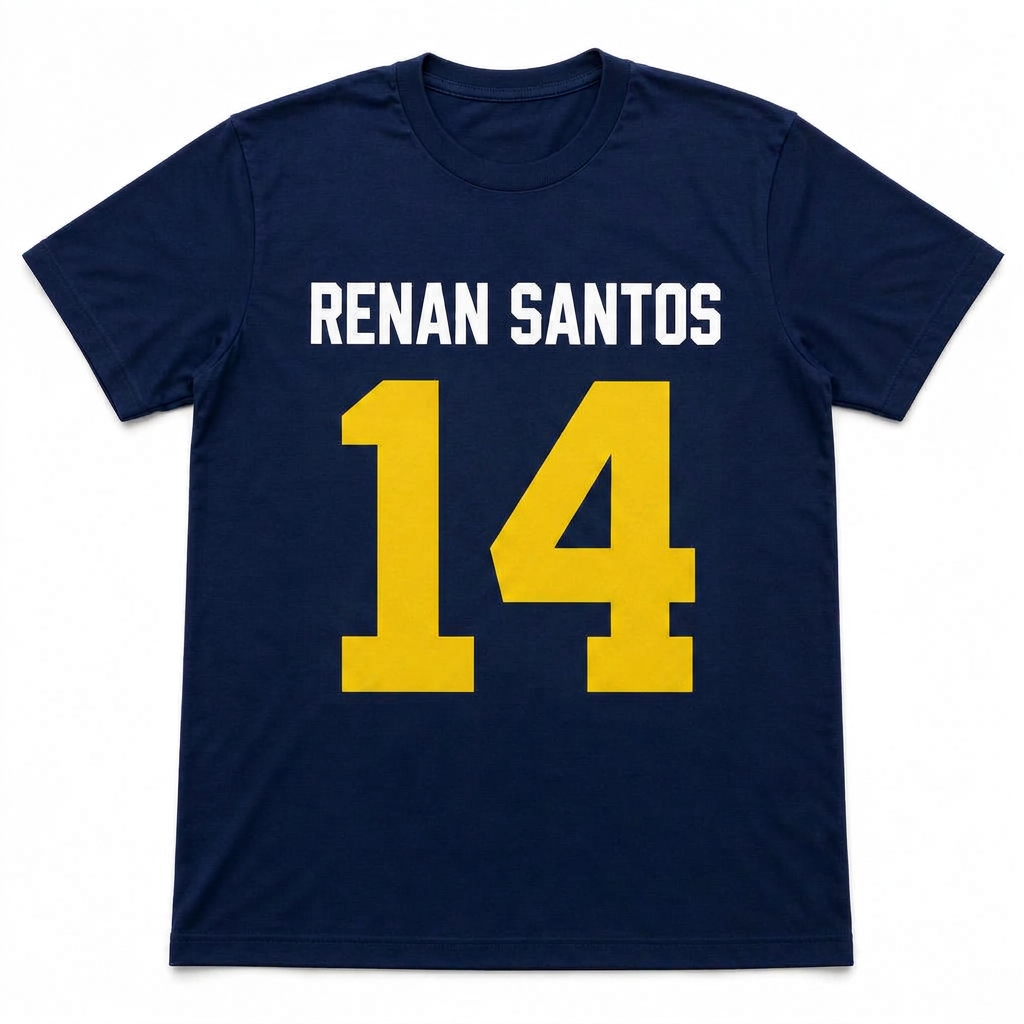 Camiseta Renan Santos 26 Azul marinho