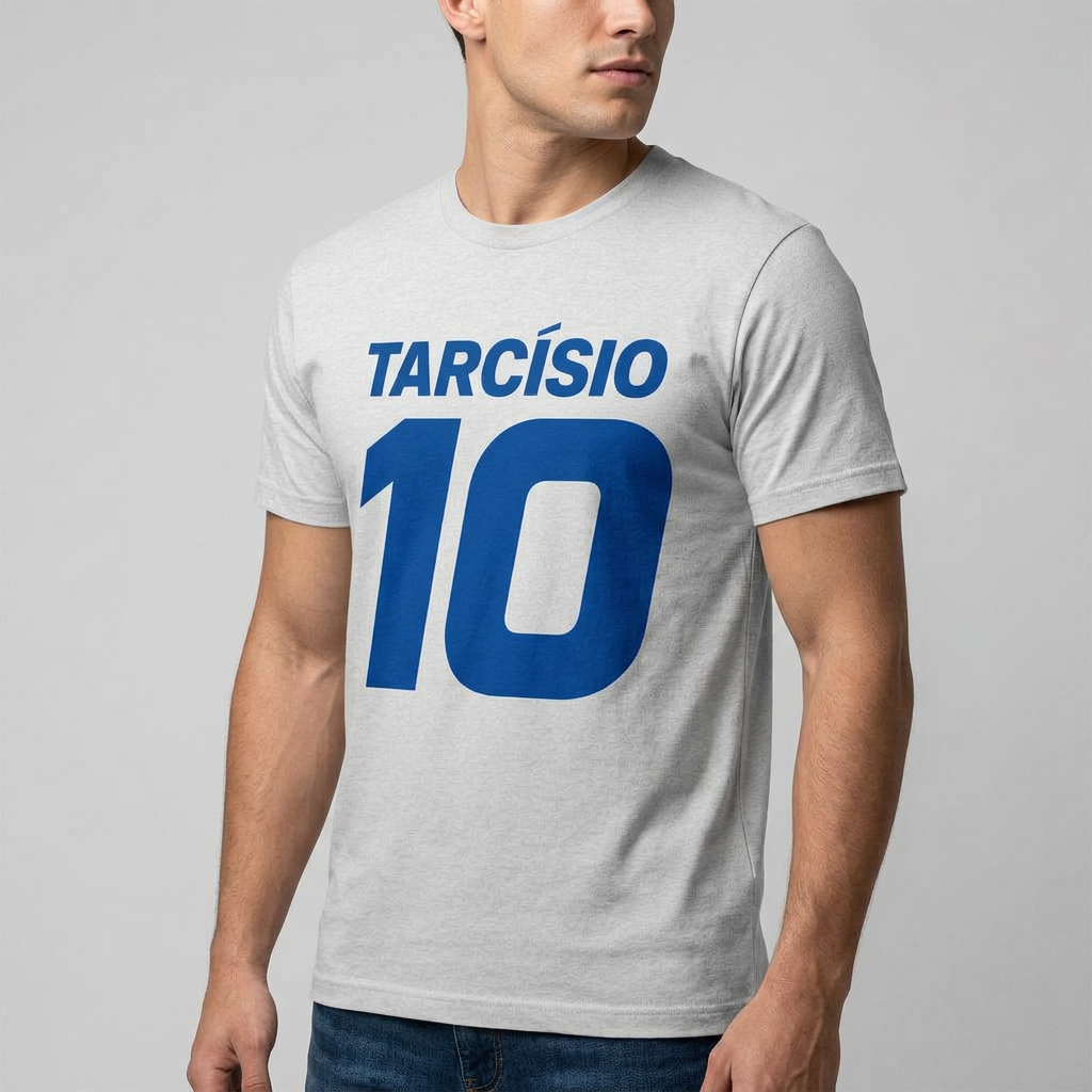 Camiseta Tarcísio 10 Mescla Cinza mescla - foto 2