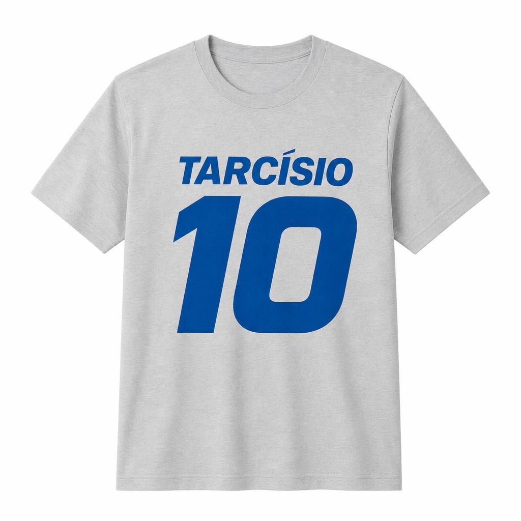 Camiseta Tarcísio de Freitas 26 Cinza mescla