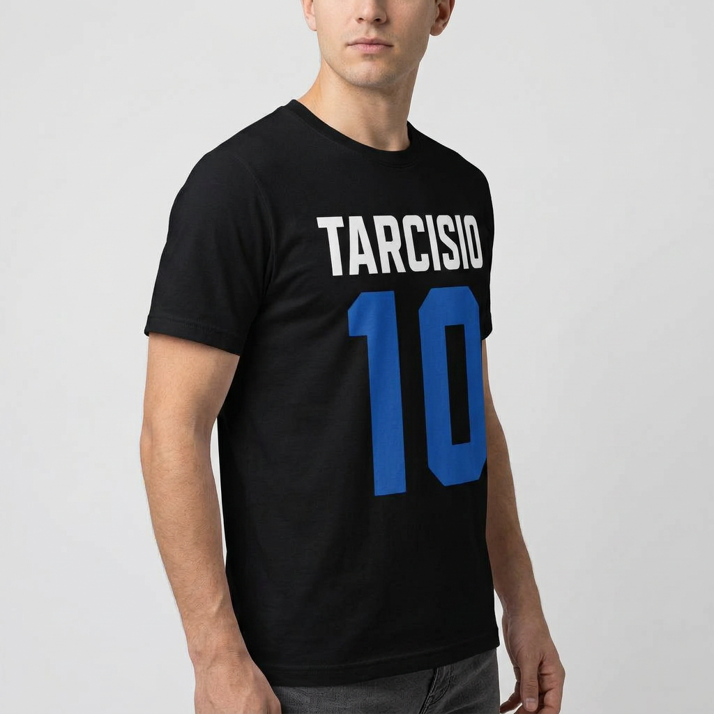 Camiseta Tarcísio 10 Preta Preta - foto 2